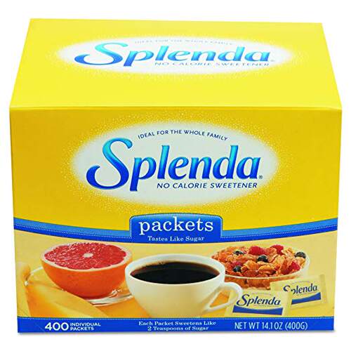 Splenda 200411 No Calorie Sweetener Packets (Box of 400)  Ea