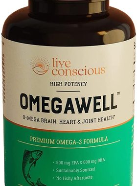 美国代购OmegaWell Fish Oil: Heart, Brain, and Joint Support