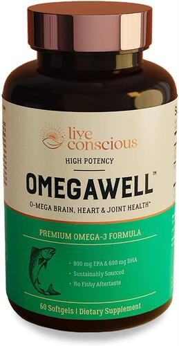 OmegaWell Fish Oil Heart Brain and Joint Support