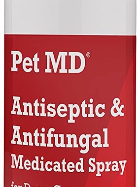 Pet MD - Antiseptic and Antifungal Medicated Spray for Dogs,