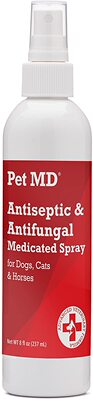 Pet MD - Antiseptic and Antifungal Medicated Spray for Dogs,