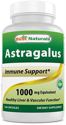 Best Naturals Astragalus Capsule, 1000 mg, 120 Count