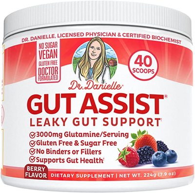 美国代购Gut Assist - Leaky Gut Repair Supplement Powder - Gl