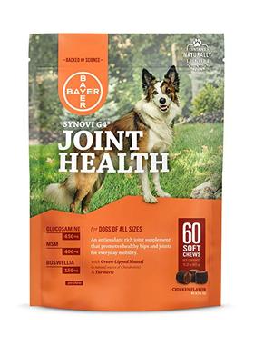 Bayer Synovi G4 Soft chews for Dogs, Joint Supplement, Gluco