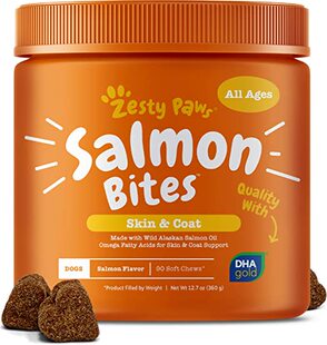 Salmon Fish Oil Omega 3 for Dogs - With Wild Alaskan Salmon