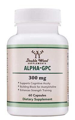 Alpha GPC Choline Supplement, Pharmaceutical Grade, Made in