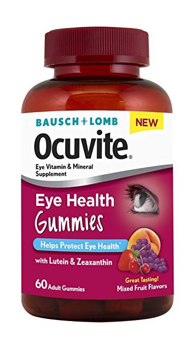 Bausch + Lomb Ocuvite Eye Health Gummies with Lutein, Zeaxan