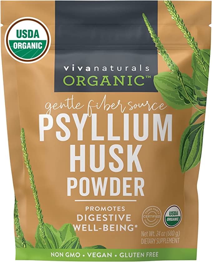 美国代购Viva Naturals Organic Psyllium Husk Powder 1.5 lbs