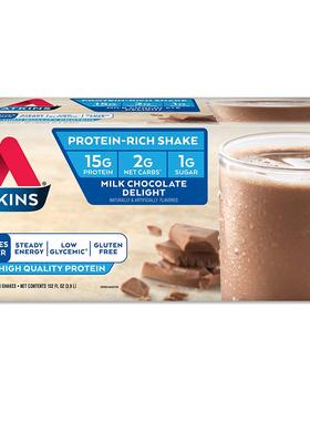 Atkins Gluten Free Protein-Rich Shake, Milk Chocolate Deligh