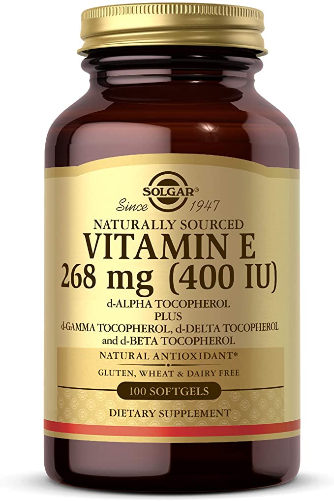 代购Solgar Vitamin E 268 MG (400 IU) Mixed (d-Alpha Tocophe