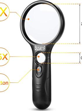 Magnifying Glass with Light, BUSATIA LED Illuminated Magnifi