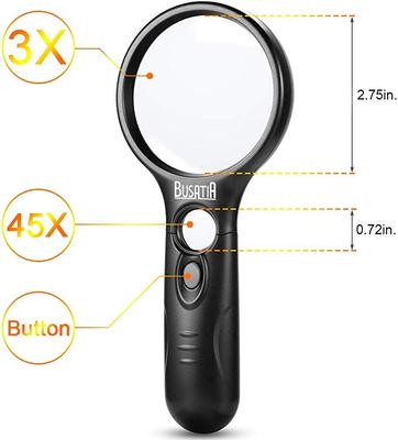 Magnifying Glass with Light, BUSATIA LED Illuminated Magnifi