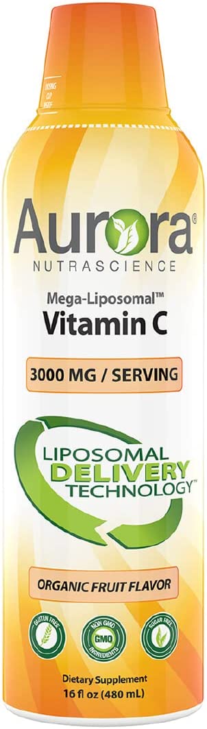 美国代购Aurora Nutrascience, Mega- Liposomal Vitamin C, 3,00
