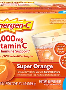 Emergen-C Vitamin C 1000mg Powder (60 Count, Super Orange Fl