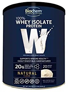 Biochem 100% Whey Isolate Protein - Natural Flavor - 24.6 Ou