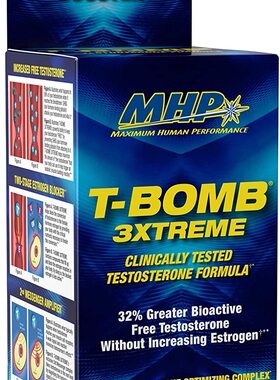 MHP Clinical Strength T-Bomb 3xtreme, Five-Phase Hormone Opt