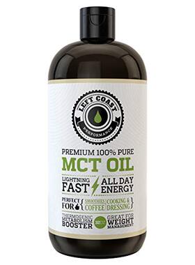 Premium MCT Oil from Sustainable Coconuts. Huge 32 Oz. Keto,