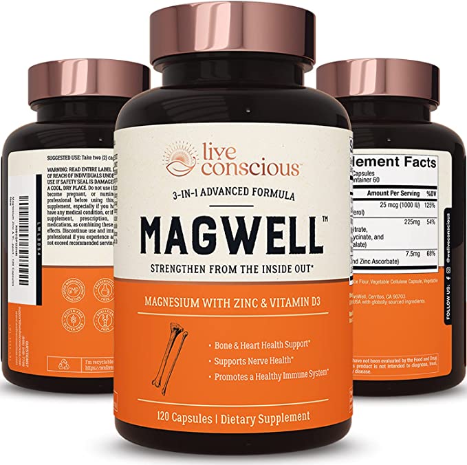 美国代购magnesium zinc vitamin d3 most bioavailable form