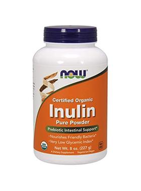 NOW Supplements, Certified Organic and Non-GMO, Inulin Powde