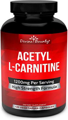 Acetyl L-Carnitine Capsules 1200mg Per Serving - L Carnitine