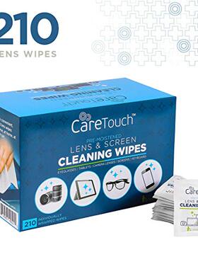 Care Touch Lens Cleaning Wipes, Pre Moistened Cleansing Clot