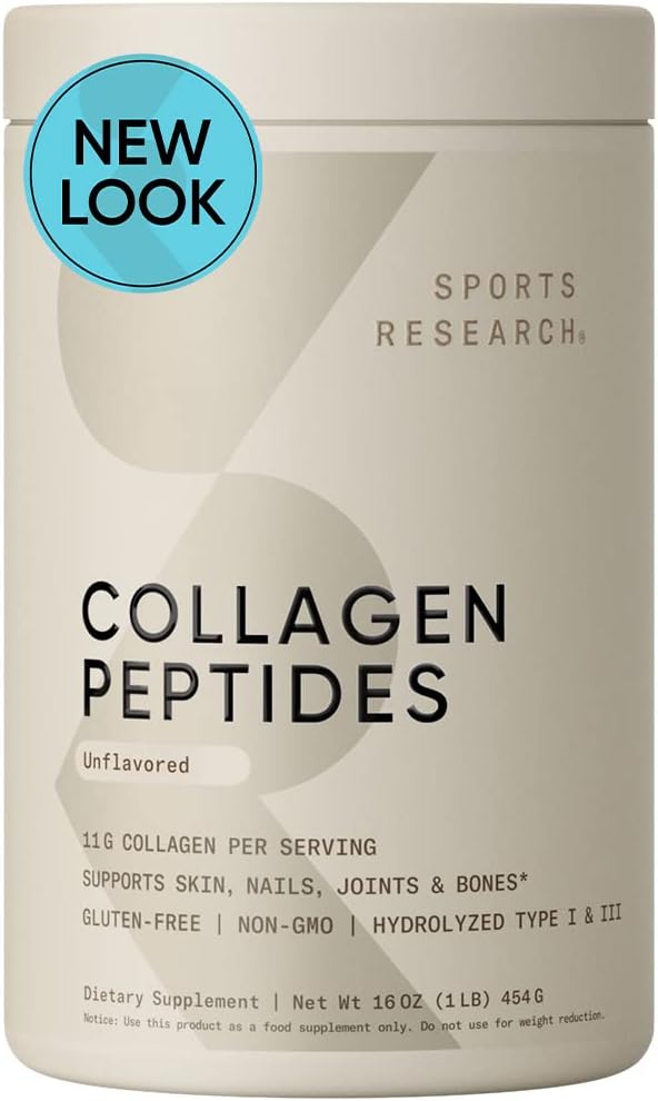 美国代购Sports Research Collagen Peptides - Hydrolyzed Type