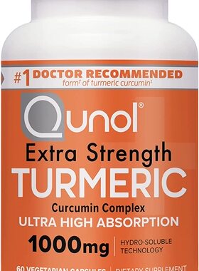 美国代购Turmeric Curcumin Capsules, Qunol 1000mg Extra Stren