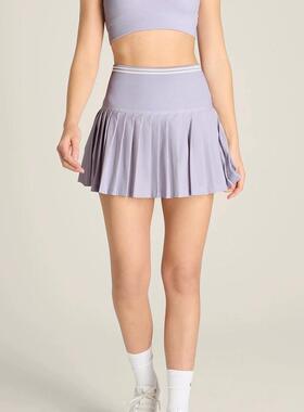 代购新品wilson MIDTOWN威尔胜女子网球裙粉色百褶裙半裙薰衣草紫