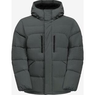 代购Jack wolfskin狼爪男士羽绒服保暖防风防水户外外套连帽中长