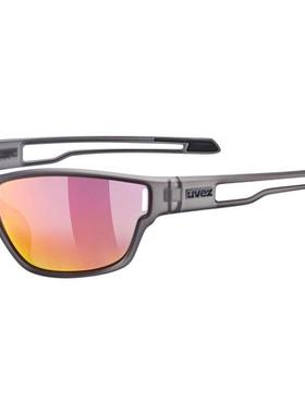 代购UVEX优维斯男女滑雪镜防紫外线抗冲击舒适贴合耐磨损烟灰色