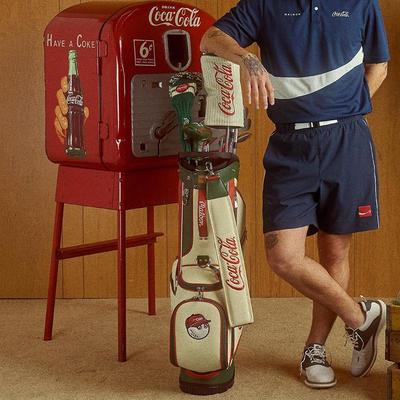 代购MALBON X COCA-COLA可口可乐联名刺绣高尔夫球包立式多功能