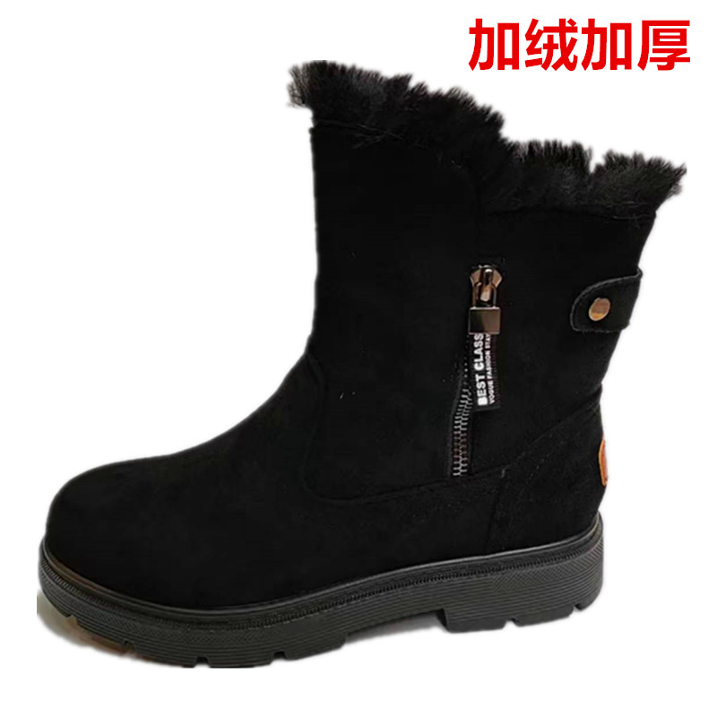 女靴雪地靴冬季短靴羊毛保暖加绒