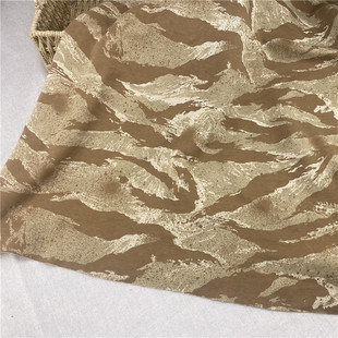 50包邮  棉质针织健康布料 春秋薄夹克裤子连帽衫面料 LN卡其迷彩