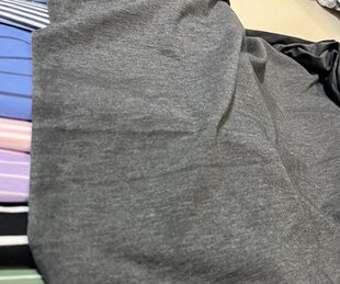 包邮 带绒针织布 棉盖丝 宽度170cm 深灰色 2米长度