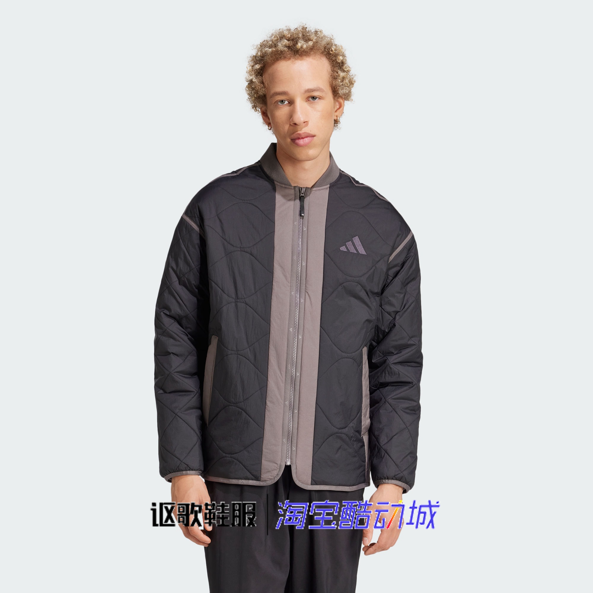 阿迪达斯男子冬季新款面包棉衣
