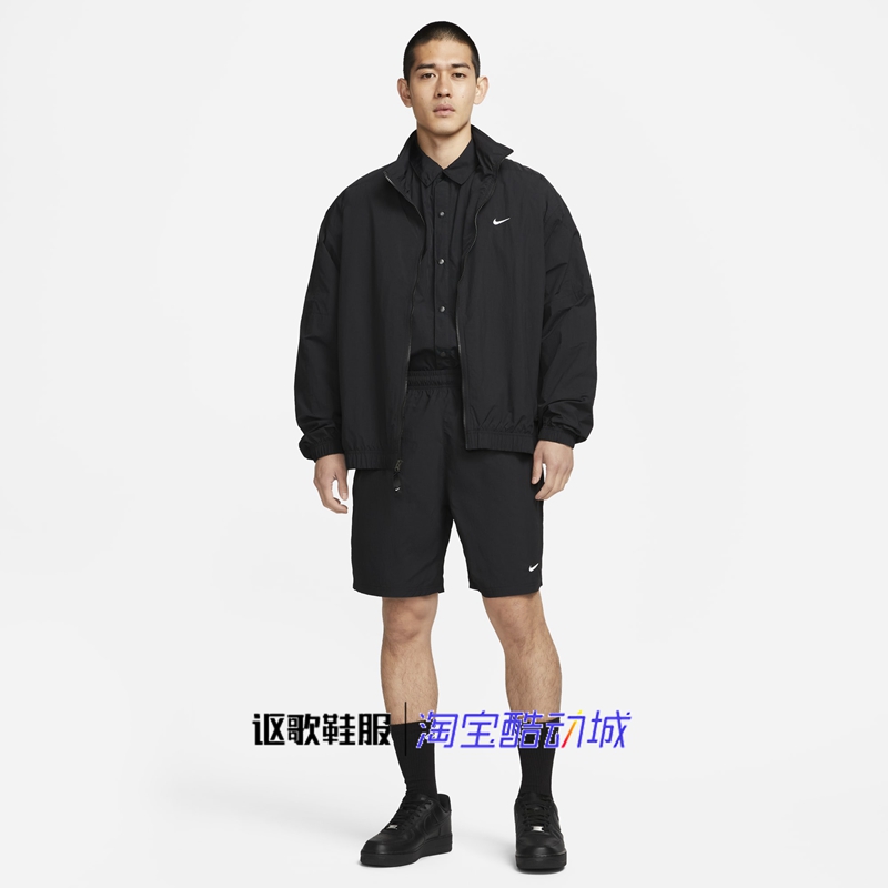 耐克男子夏季梭织速干宽松拉链口袋运动休闲短裤DX0750-010