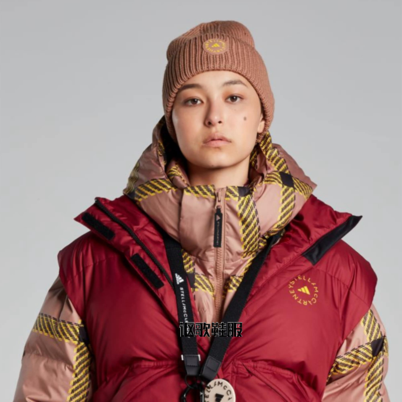 阿迪达斯女子休闲针织毛线帽