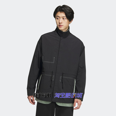 阿迪达斯三叶草男子刺绣夹克外套