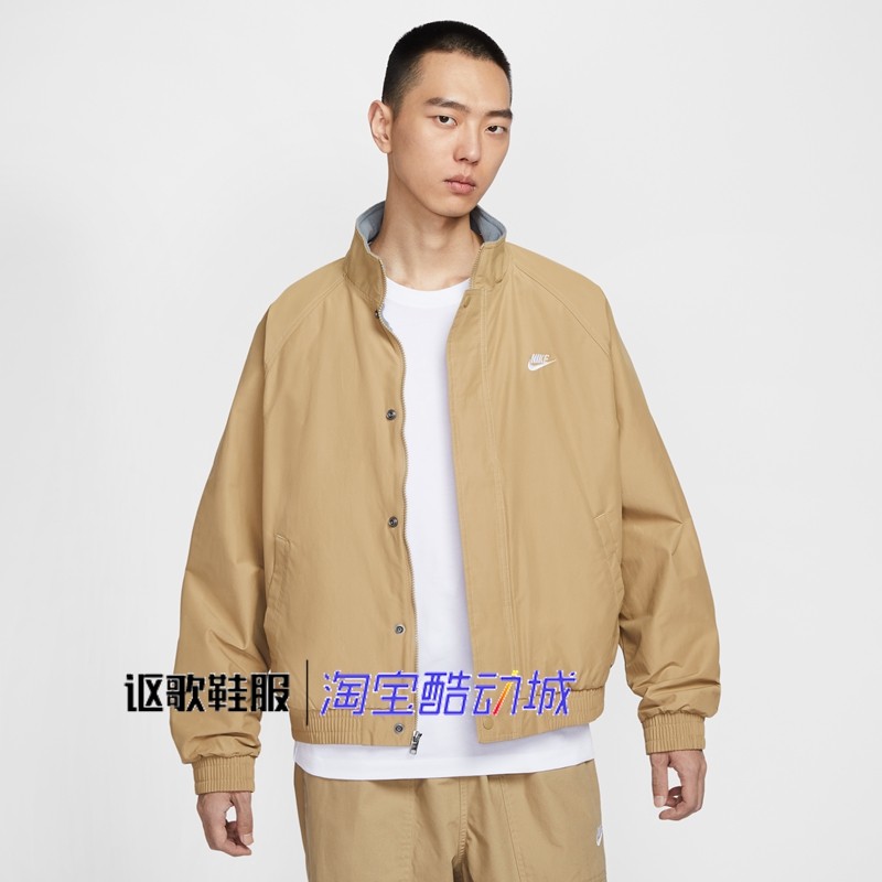 耐克男子保暖立领休闲夹克外套