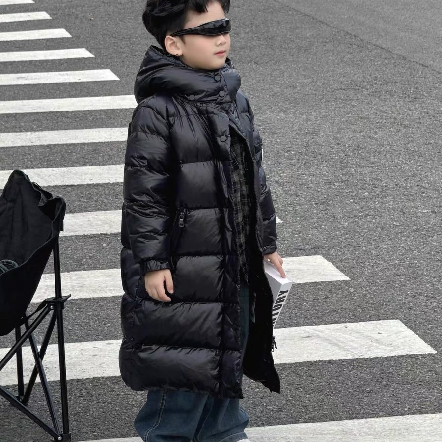 儿童中长款羽绒服加厚