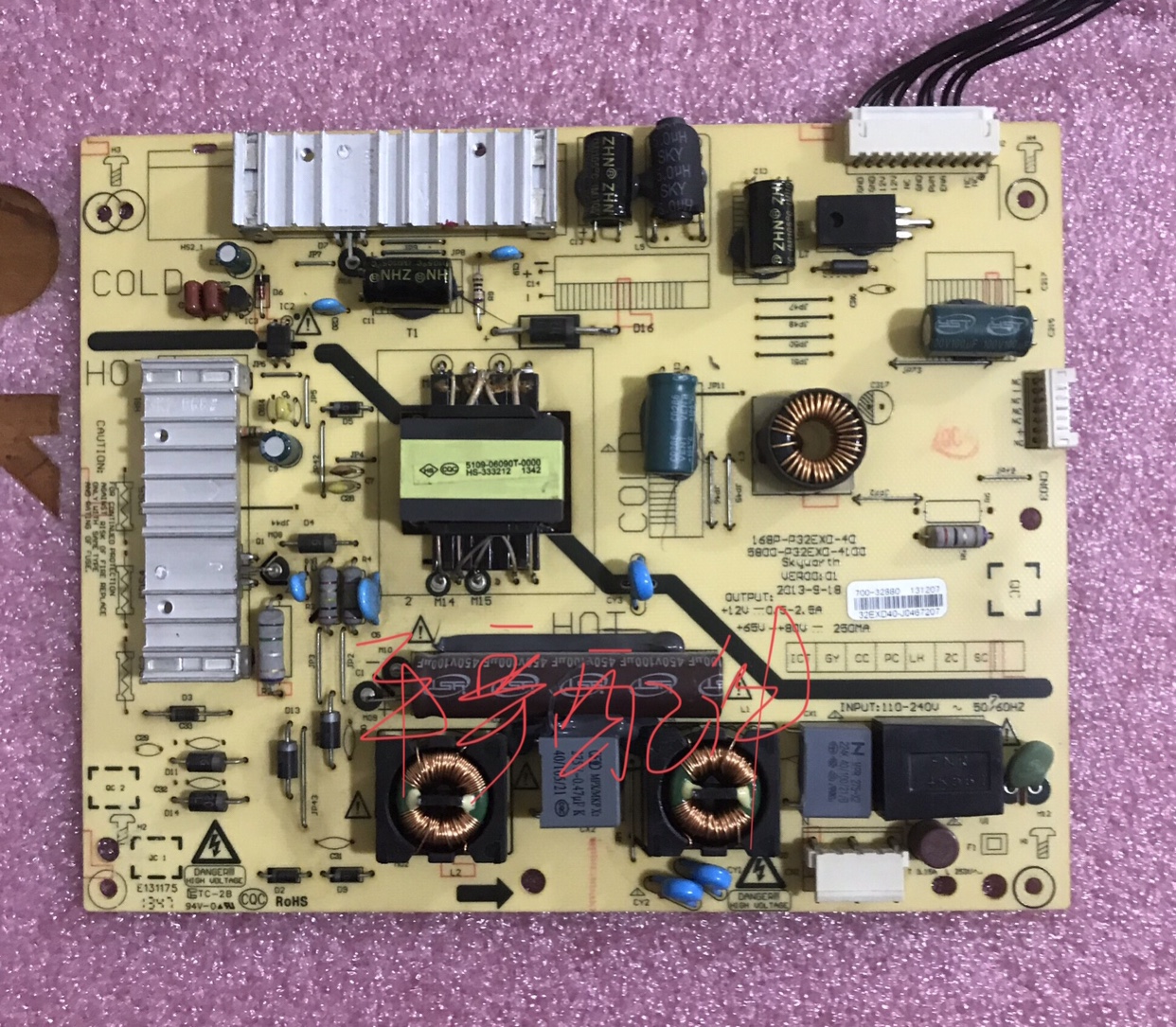 原装创维32E320W 32E380S电源板5800-P32EXD-4100 168P-P32EXD-40