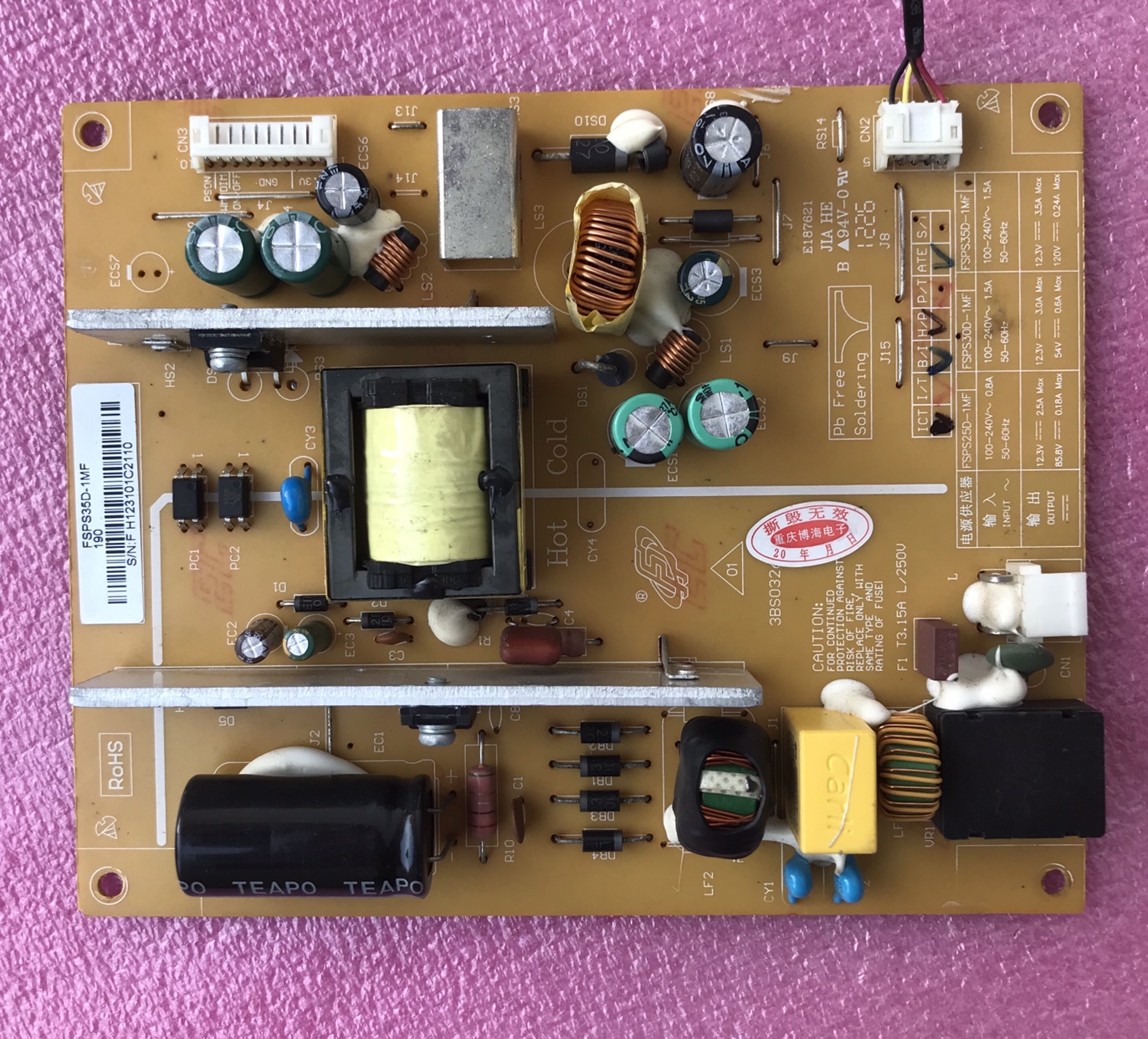 原装长虹3D32/39B3000I电视电源板FSPS35D-1MF 恒流源120v240/190