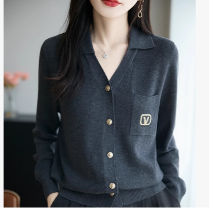 针织开衫外套毛衣新气质上衣小衫