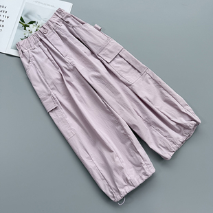 子工装 160 潮 小女孩洋气直筒裤 170 春夏季 120 女童休闲长裤