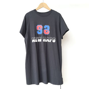 ZUH* 120-170 女童短袖连衣裙夏季小女孩休闲上衣T恤裙中大童品牌