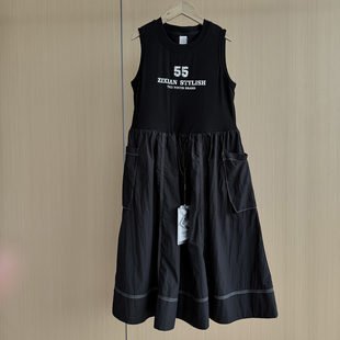 150/155/165/170 *线 女童背心连衣裙夏季青少年夏装休闲拼接裙子