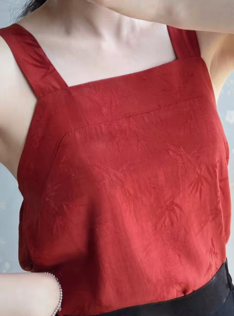 宋制汉服吊带可调节宽肩带吊带内背心吊带