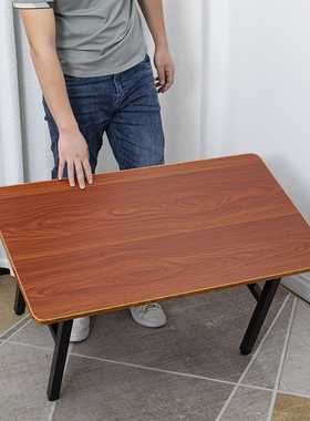 桌子折叠 简易折叠桌小餐桌可折叠长方形吃饭桌家用出租房 长方桌