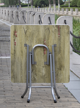 【电镀】可折叠小桌子餐桌家用小型方桌小饭桌出租屋简易吃饭桌