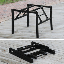 餐桌腿支架小桌子腿 可折叠饭桌腿矮桌腿 折叠桌架子支撑架铁桌架